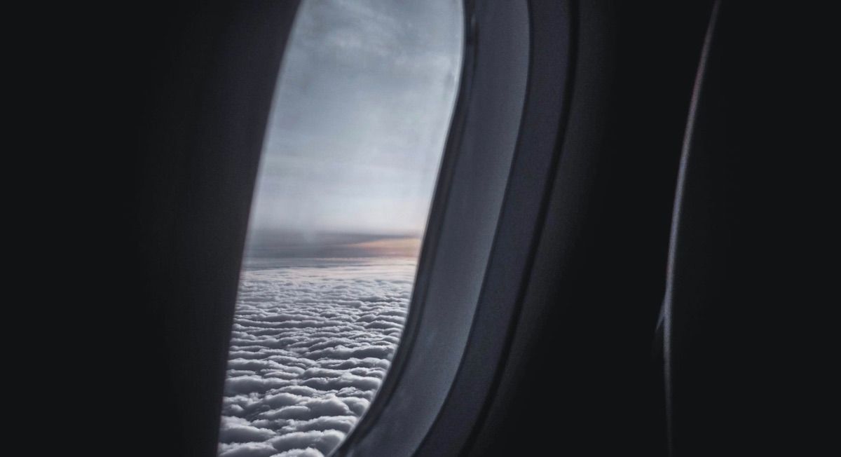 View from a plane window